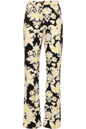 Etro Gerade Jeans mit Blumen-Print