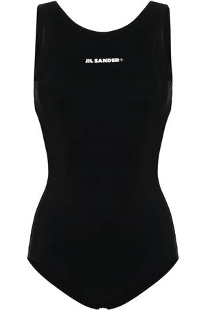Jil Sander Badeanzug mit Logo-Print