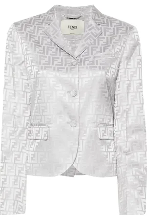 Fendi Seidenblazer mit FF-Jacquard