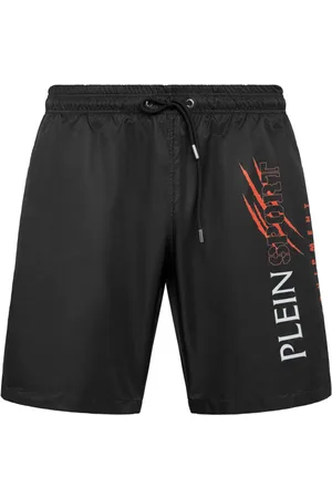 Philipp Plein Badeshorts mit Logo-Print
