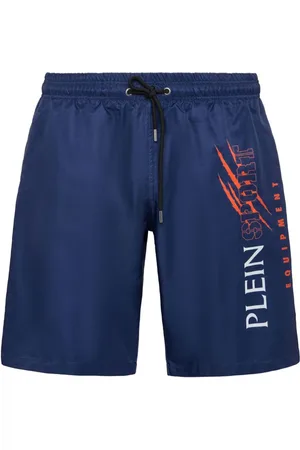 Philipp Plein Badeshorts mit Logo-Print