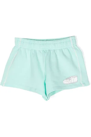 Mini Rodini Shorts aus Bio-Baumwolle mit Logo-Print