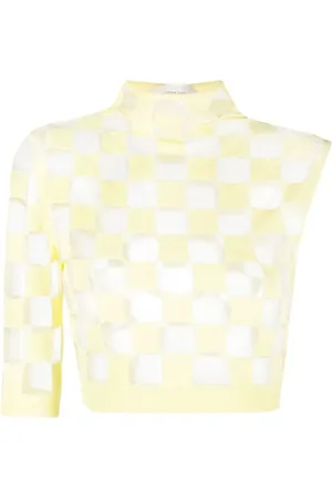 Sportmax Cropped-Top mit Check