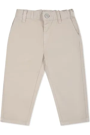 Emporio Armani Stretchbund-Jeans mit Logo-Schild