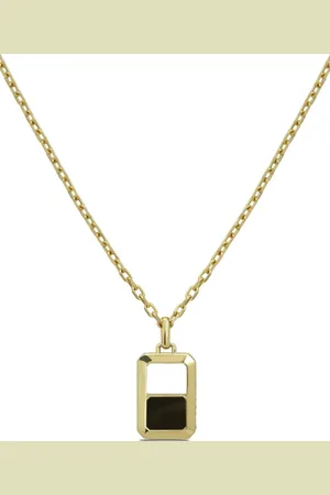 Lark & Berry Doppelseitige 18kt Eclipsis Gelbgoldhalskette