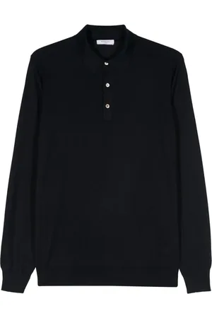 Boglioli Fein gestricktes Poloshirt