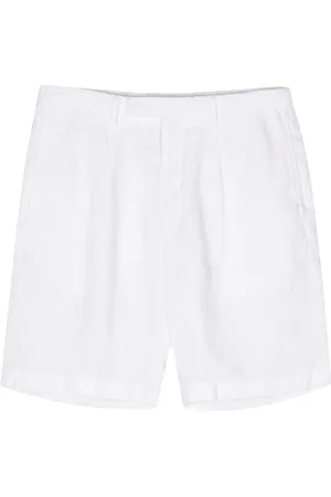Boglioli Leinen-Shorts mit Falten