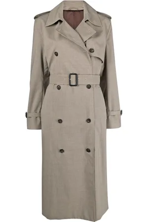 Totême Trenchcoat mit Hahnentrittmuster