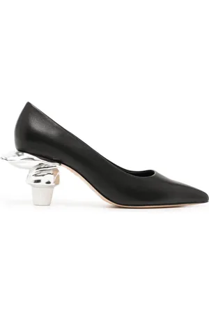 Maison Mihara Yasuhiro Toothpaste Heel Pumps, 60mm