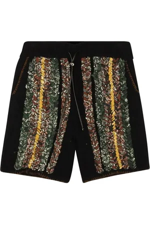AMIRI Flechtdetail-Shorts mit Bandana-Print