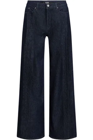 Karl Lagerfeld Halbhohe Wide-Leg-Jeans