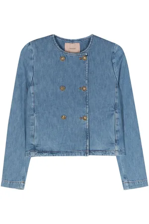 Twin-Set Doppelreihige Jeansjacke