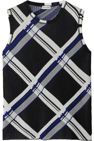 Burberry Karierter Seidenpullunder