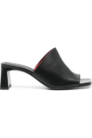 Plan C Mules aus Leder, 50mm