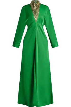 Salvatore Ferragamo Abendkleid mit Schmuckstein