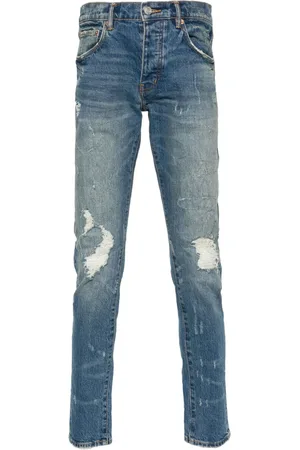 Purple Brand P001 Slim-Fit-Jeans im Distressed-Look