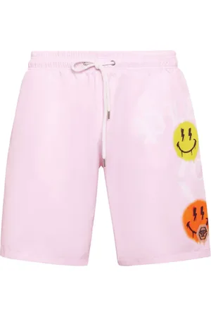 Philipp Plein Badeshorts mit Logo-Print