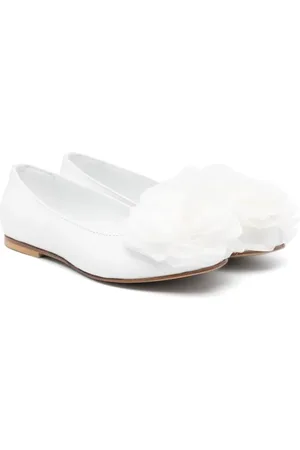 ANDREA MONTELPARE Ballerinas mit Blumenapplikation