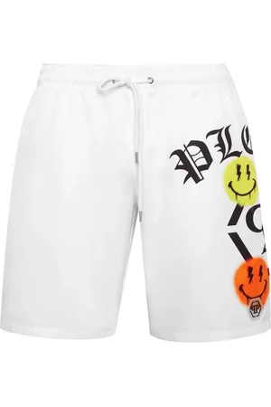 Philipp Plein Badeshorts mit Logo-Print