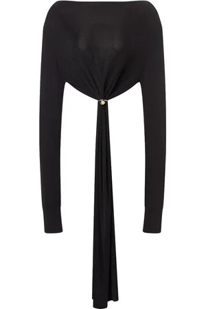 Serafini Cropped-Top mit Raffung