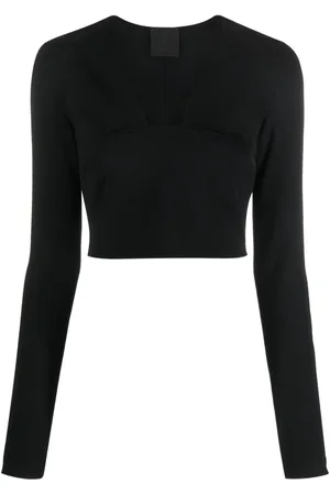 Givenchy Cropped-Top mit eckigem Ausschnitt