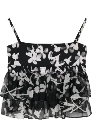 CHANEL 2004 Oberteil mit blumigem Print
