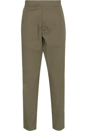 LOW BRAND Tapered-Bundfaltenhose aus Popeline