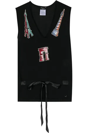 CHANEL Gestricktes Intarsien-Tanktop