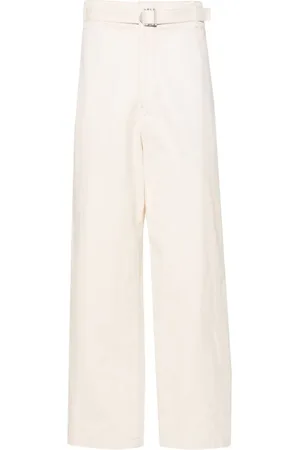 LEMAIRE Halbhohe Straight-Leg-Hose