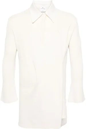 Courrèges Poloshirtkleid mit Twist-Detail