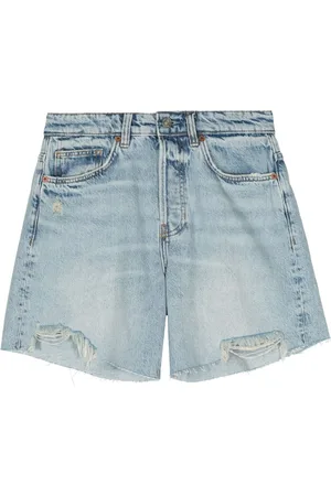 Reformation Halbhohe Raye Jeans-Shorts