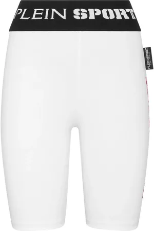 Philipp Plein Radlerhose mit Logo-Bund
