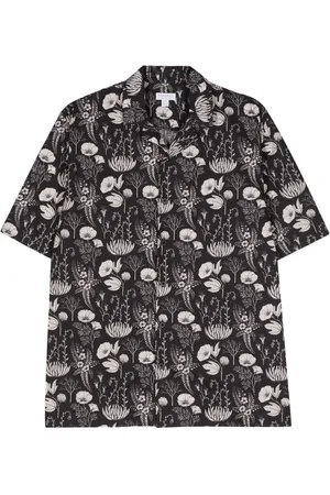 Sunspel Hemd mit Blumen-Print