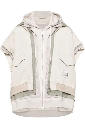 Maison Mihara Yasuhiro Kurzärmelige Jacke im Layering-Look