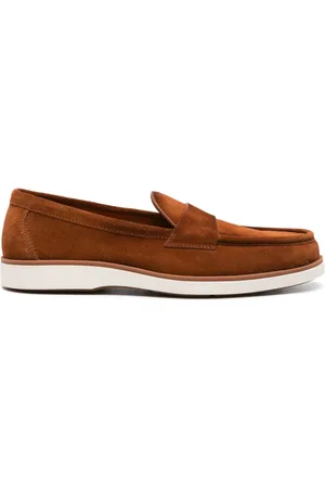 santoni Penny-Loafer aus Wildleder