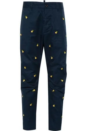 Dsquared2 Chino mit aufgestickten Früchten