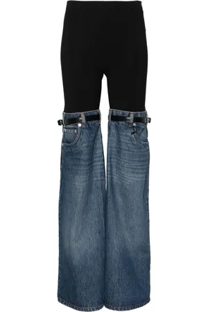 COPERNI Hybrid Hose mit Denim-Einsätzen