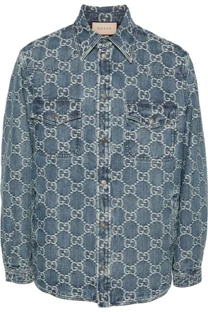 Gucci Jeansjacke mit GG-Jacquardmuster