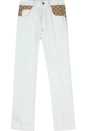 Gucci Gerade Jeans aus GG Supreme