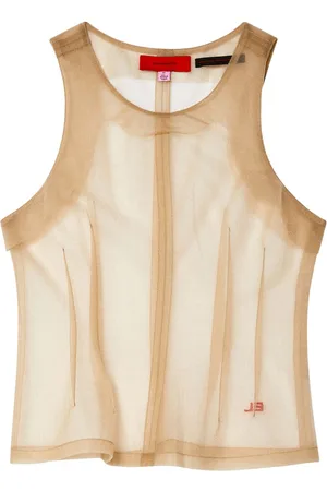 ECKHAUS LATTA Semi-transparentes Trägershirt
