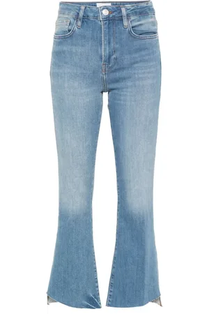 Frame Bootcut-Jeans mit Tragefalten