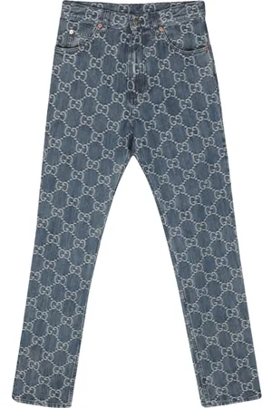 Gucci Halbhohe Jeans mit geradem Bein