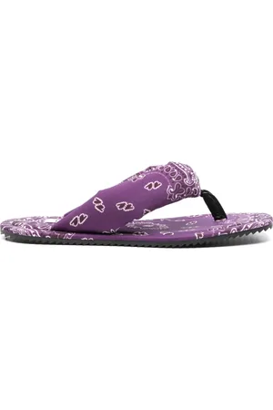 The Attico Pantoletten mit Bandana-Print