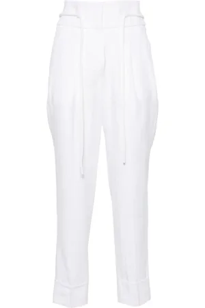 PESERICO SIGN Cropped-Hose mit Falten