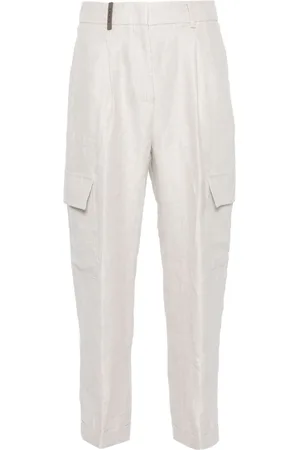 PESERICO SIGN Cropped-Hose mit hohem Bund