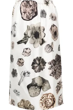 Marni Rock aus Seide mit Blumen-Print