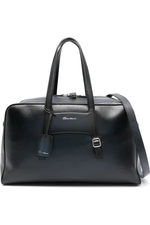 santoni Reisetasche mit Logo-Stempel