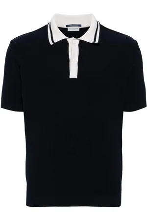 Paul & Shark Fein geripptes Poloshirt