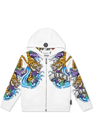 Philipp Plein Tattoo Hoodie mit Logo-Print