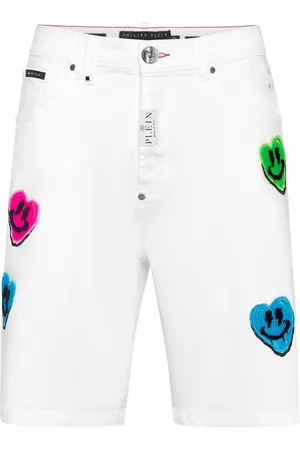 Philipp Plein Gerade Shorts mit Smile Graffiti-Print